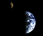 Terra e Luna ripresi da Galileo